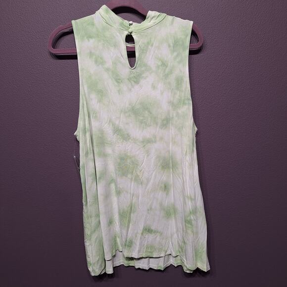 New Torrid Super Soft Knits green tie dye keyhole swing tank 2x - Picture 5 of 6